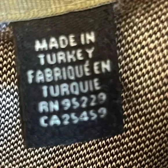 TED BAKER LONDON Hawka Short Sleeve Polo Grey Olive sz 6/Lg Golf Pickle Ball - Picture 3 of 10